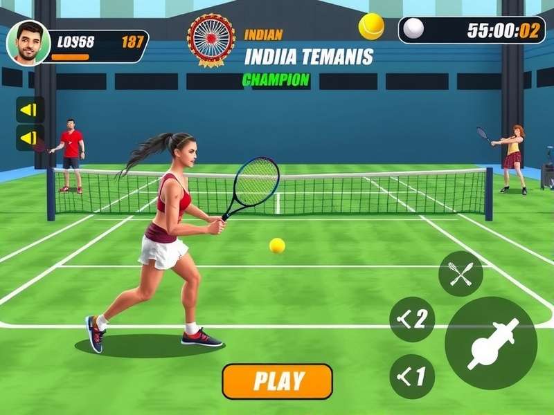 Indian Tennis Champion gameplay screenshot